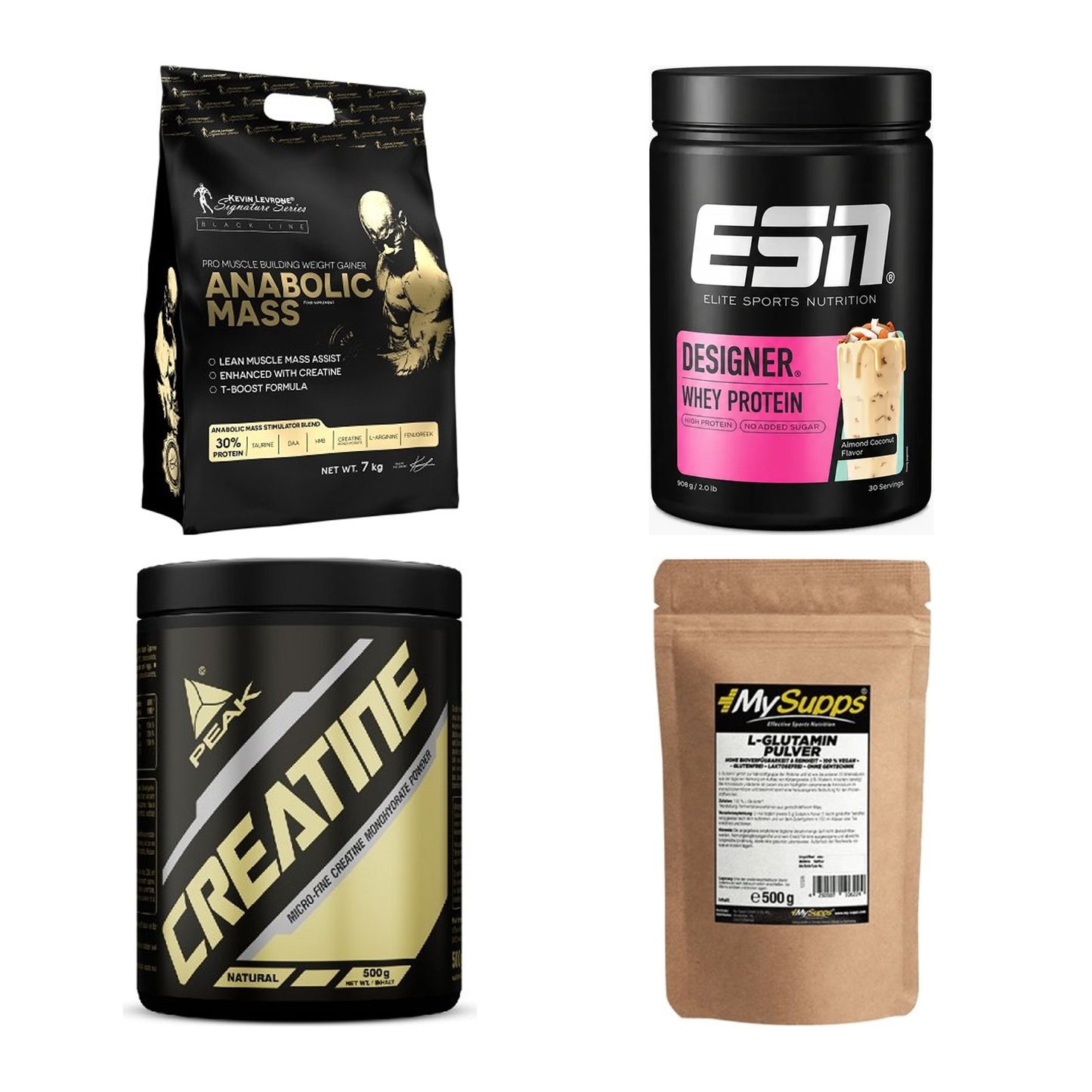 Masseaufbau für Fortgeschrittene: Kevin Levrone Anabolic + 3 weitere – alle enthaltenen Artikel