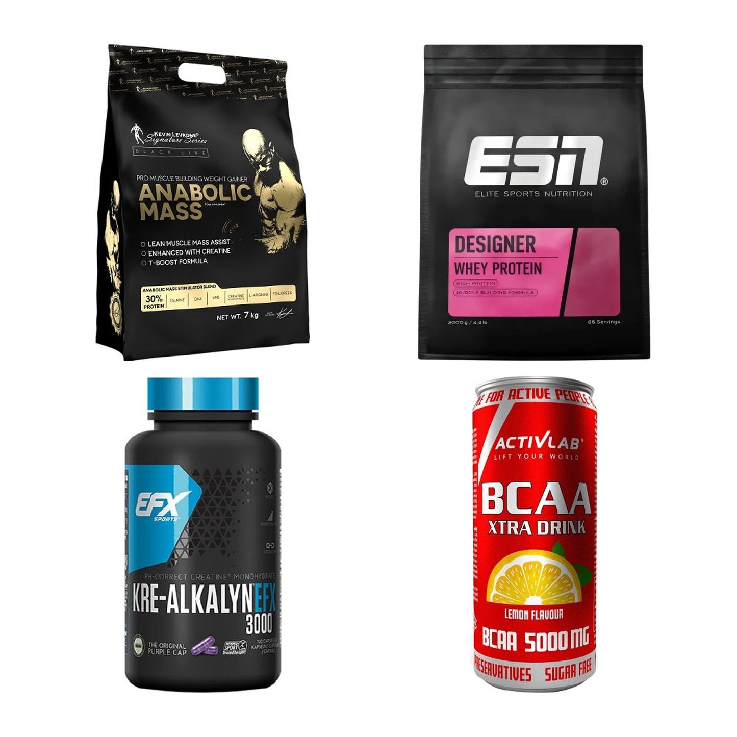 Masseaufbau für Fortgeschrittene: Kevin Levrone Anabolic + 3 weitere – alle enthaltenen Artikel