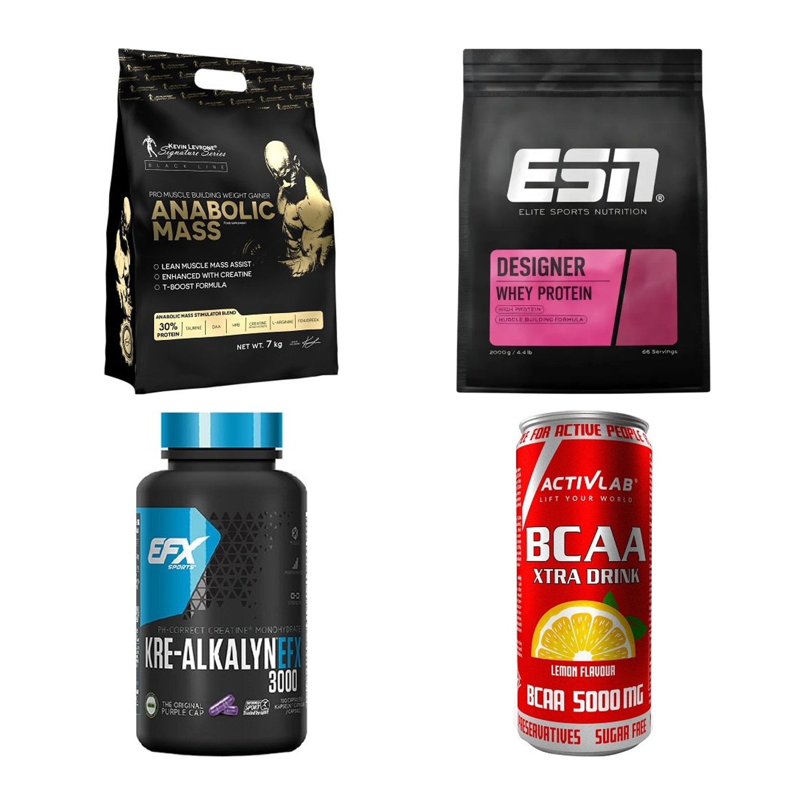 Masseaufbau für Fortgeschrittene: Kevin Levrone Anabolic + 3 weitere – alle enthaltenen Artikel