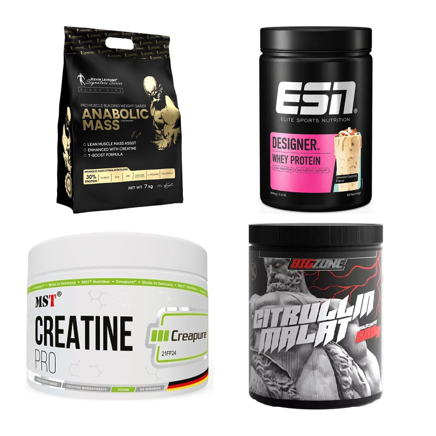 Masseaufbau für Fortgeschrittene: Kevin Levrone Anabolic + 3 weitere – alle enthaltenen Artikel