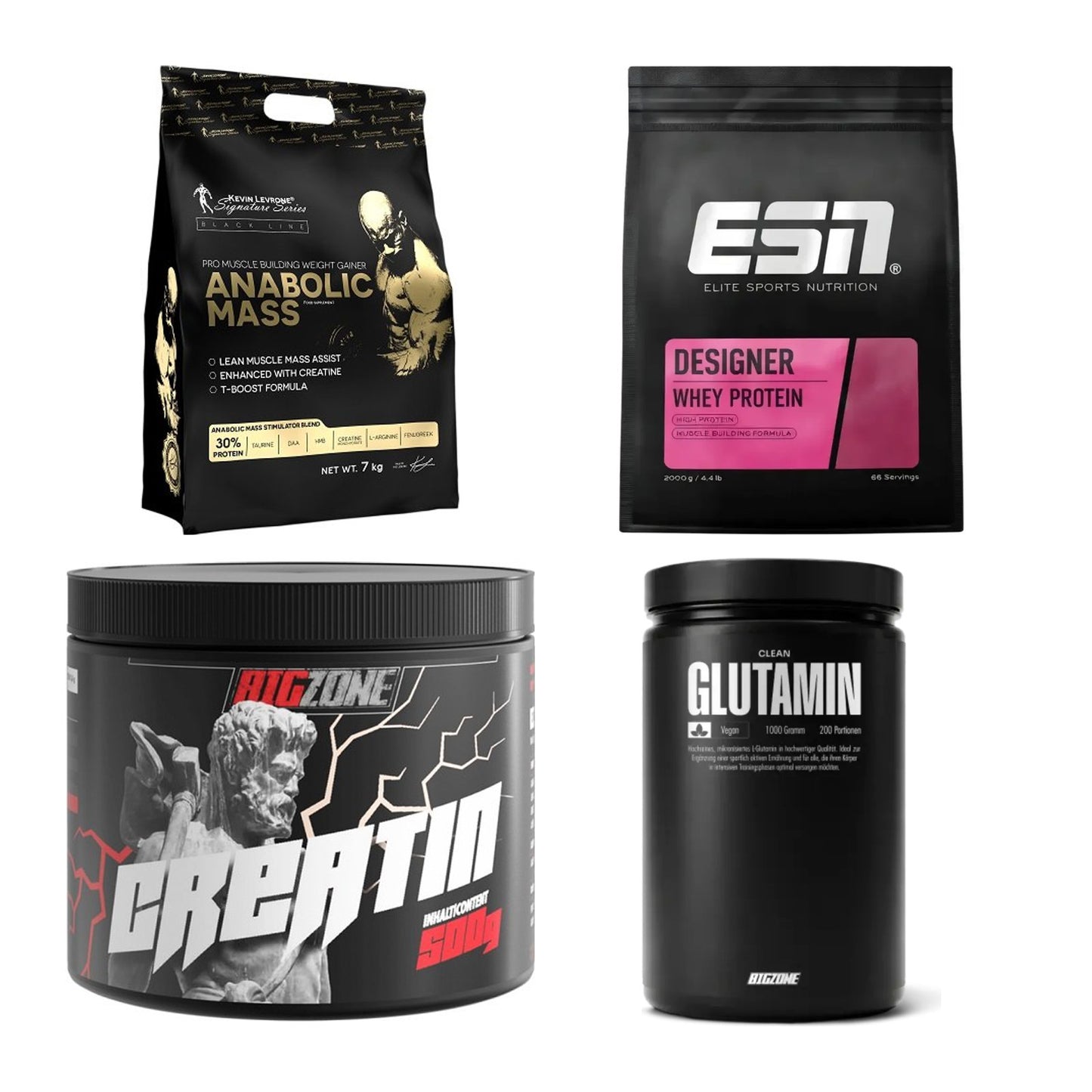 Masseaufbau für Fortgeschrittene: Kevin Levrone Anabolic + 3 weitere – alle enthaltenen Artikel