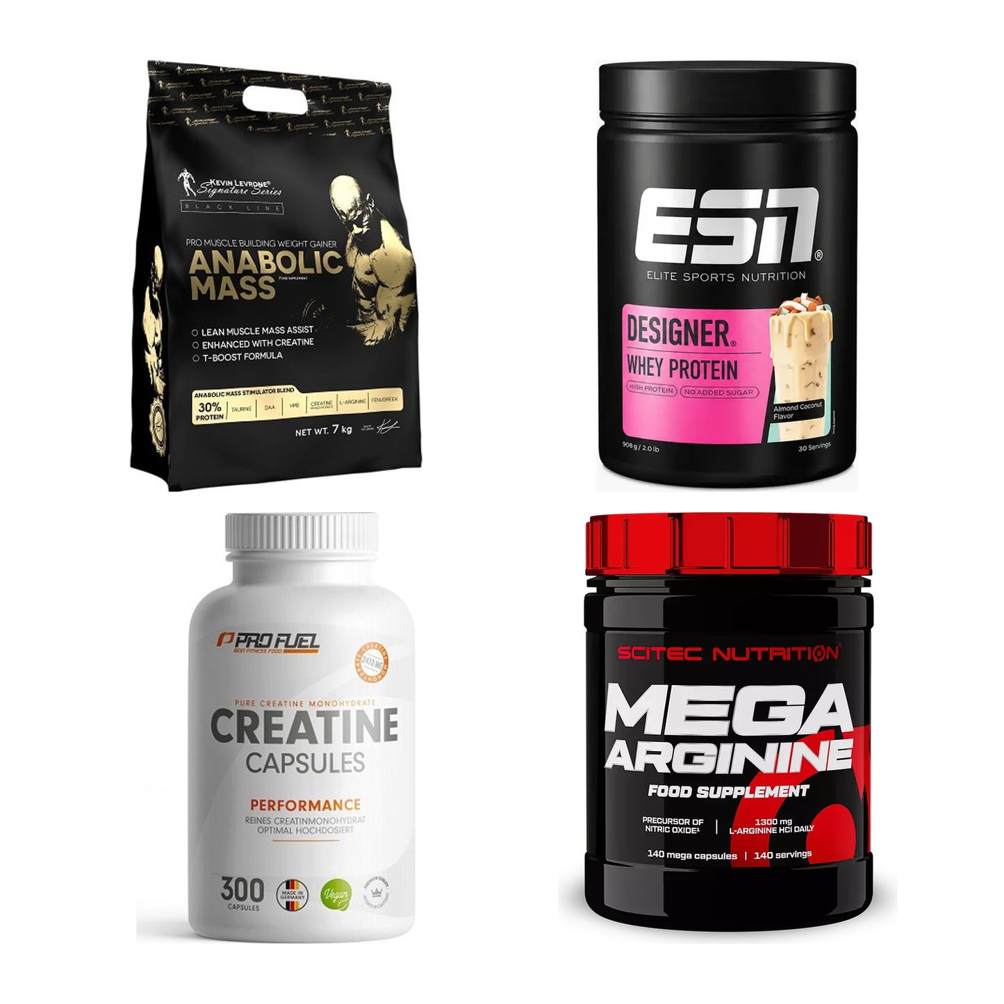 Masseaufbau für Fortgeschrittene: Kevin Levrone Anabolic + 3 weitere – alle enthaltenen Artikel