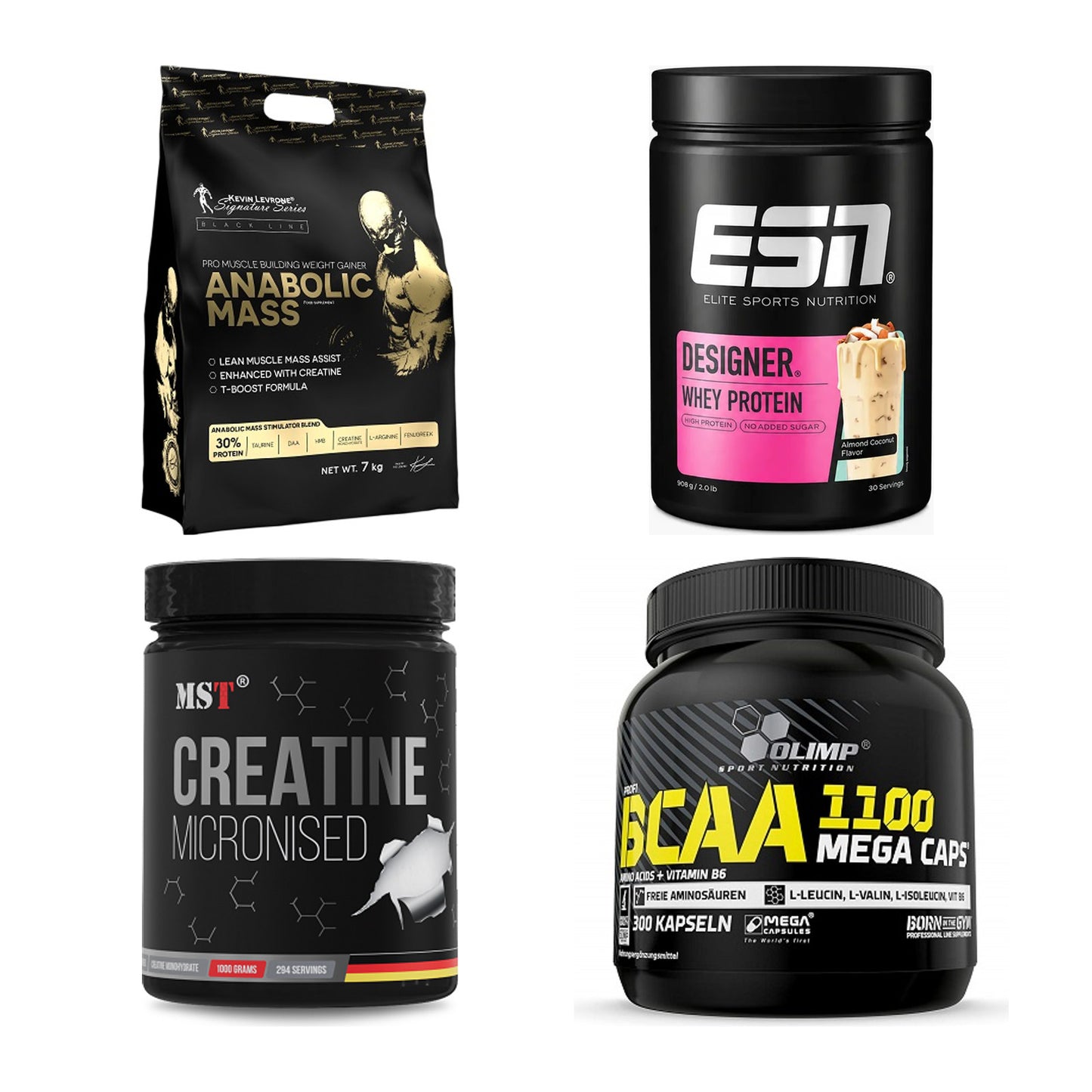 Masseaufbau für Fortgeschrittene: Kevin Levrone Anabolic + 3 weitere – alle enthaltenen Artikel