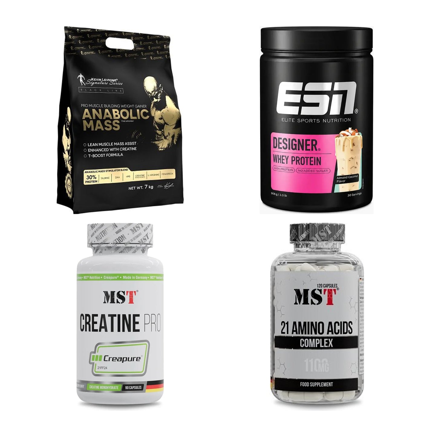 Masseaufbau für Fortgeschrittene: Kevin Levrone Anabolic + 3 weitere – alle enthaltenen Artikel