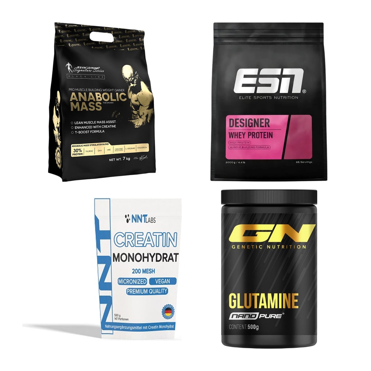 Masseaufbau für Fortgeschrittene: Kevin Levrone Anabolic + 3 weitere – alle enthaltenen Artikel