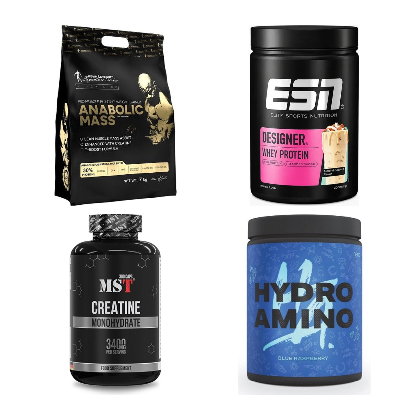 Masseaufbau für Fortgeschrittene: Kevin Levrone Anabolic + 3 weitere – alle enthaltenen Artikel