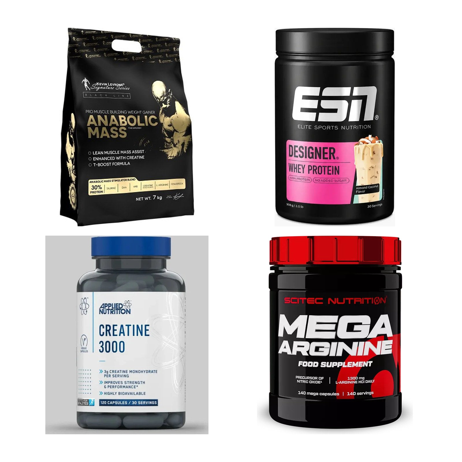 Masseaufbau für Fortgeschrittene: Kevin Levrone Anabolic + 3 weitere – alle enthaltenen Artikel