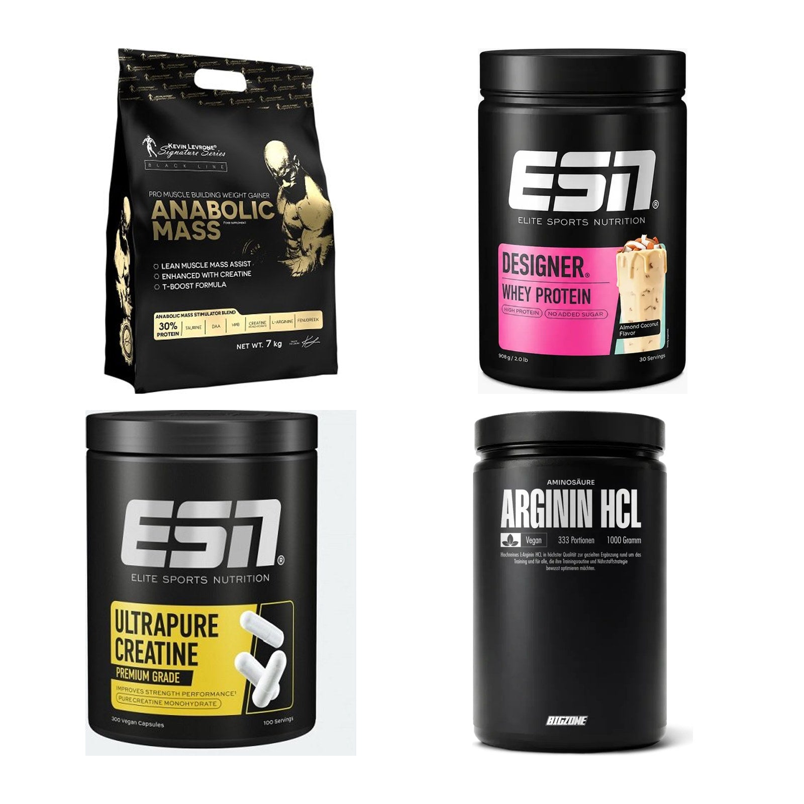 Masseaufbau für Fortgeschrittene: Kevin Levrone Anabolic + 3 weitere – alle enthaltenen Artikel
