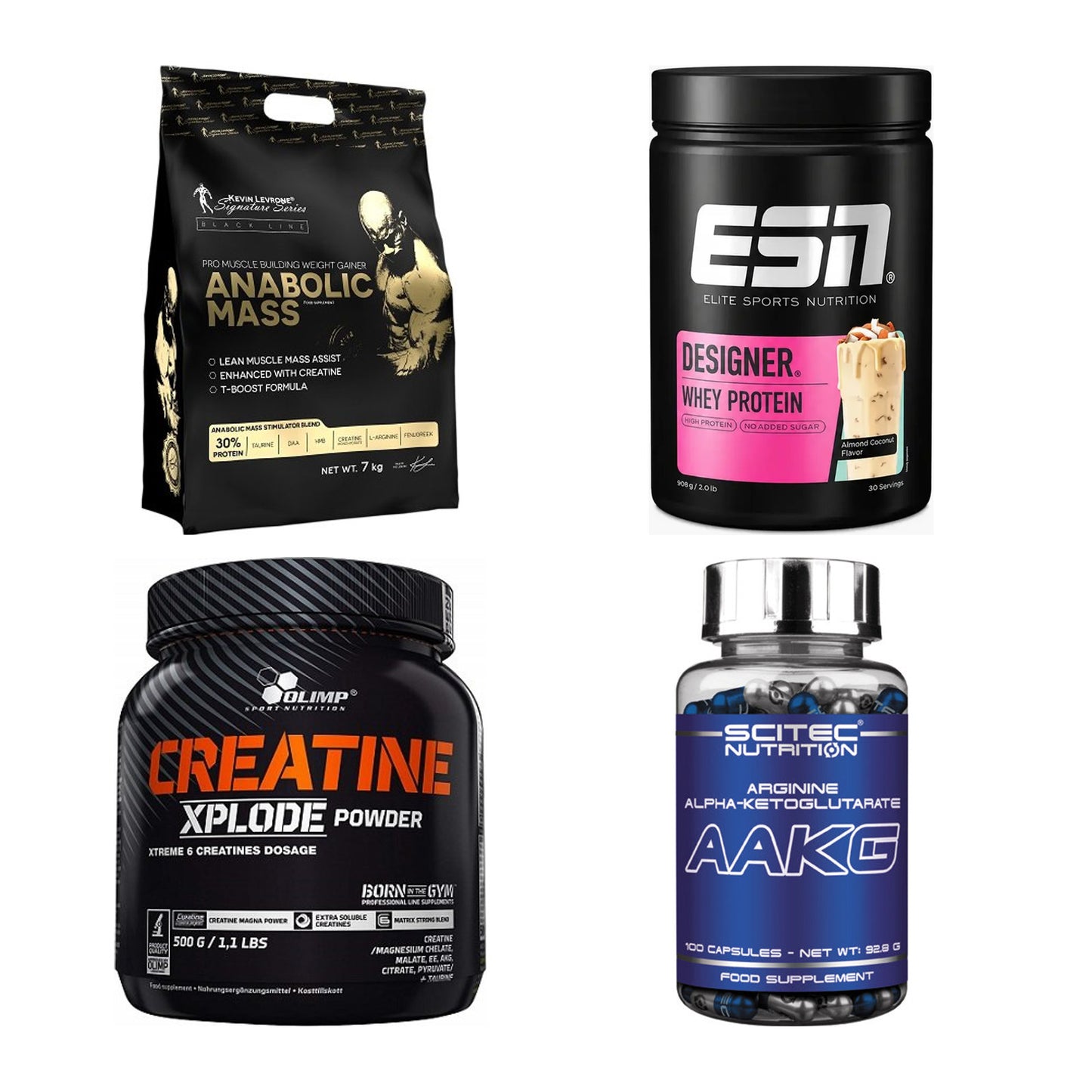Masseaufbau für Fortgeschrittene: Kevin Levrone Anabolic + 3 weitere – alle enthaltenen Artikel