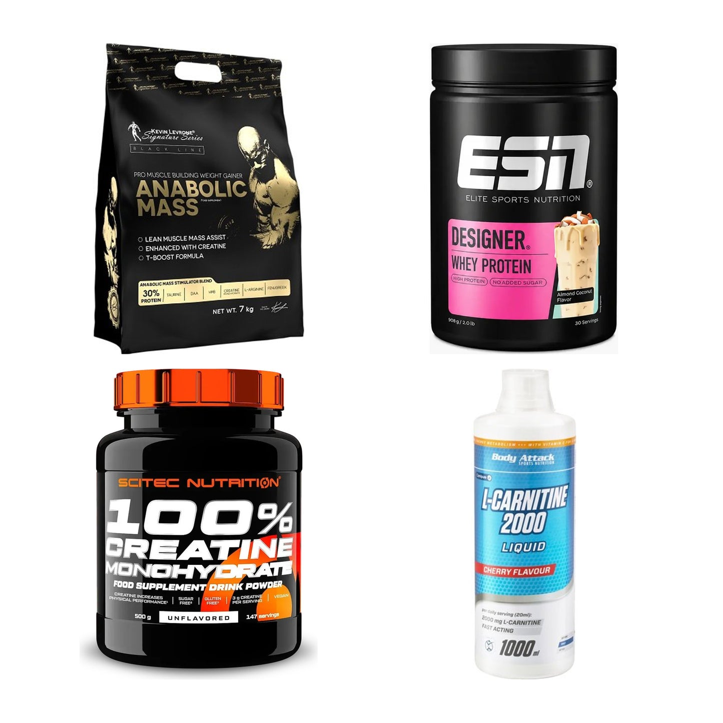 Masseaufbau für Fortgeschrittene: Kevin Levrone Anabolic + 3 weitere – alle enthaltenen Artikel