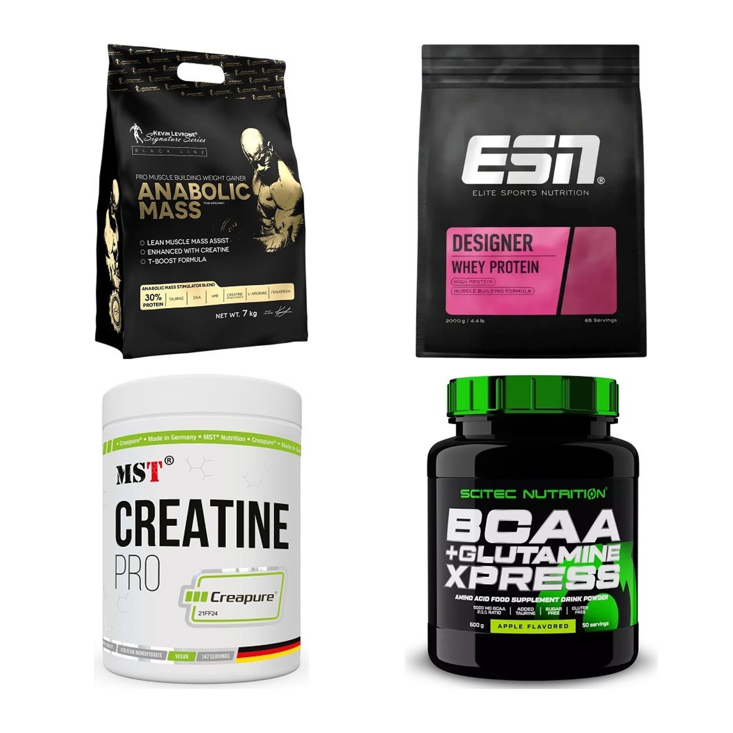 Masseaufbau für Fortgeschrittene: Kevin Levrone Anabolic + 3 weitere – alle enthaltenen Artikel