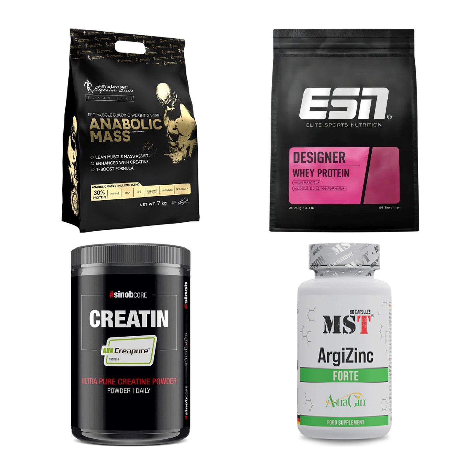 Masseaufbau für Fortgeschrittene: Kevin Levrone Anabolic + 3 weitere – alle enthaltenen Artikel