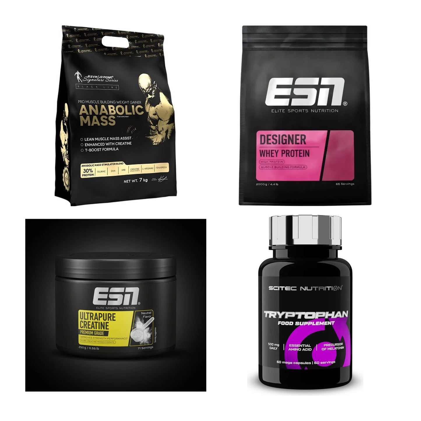 Masseaufbau für Fortgeschrittene: Kevin Levrone Anabolic + 3 weitere – alle enthaltenen Artikel
