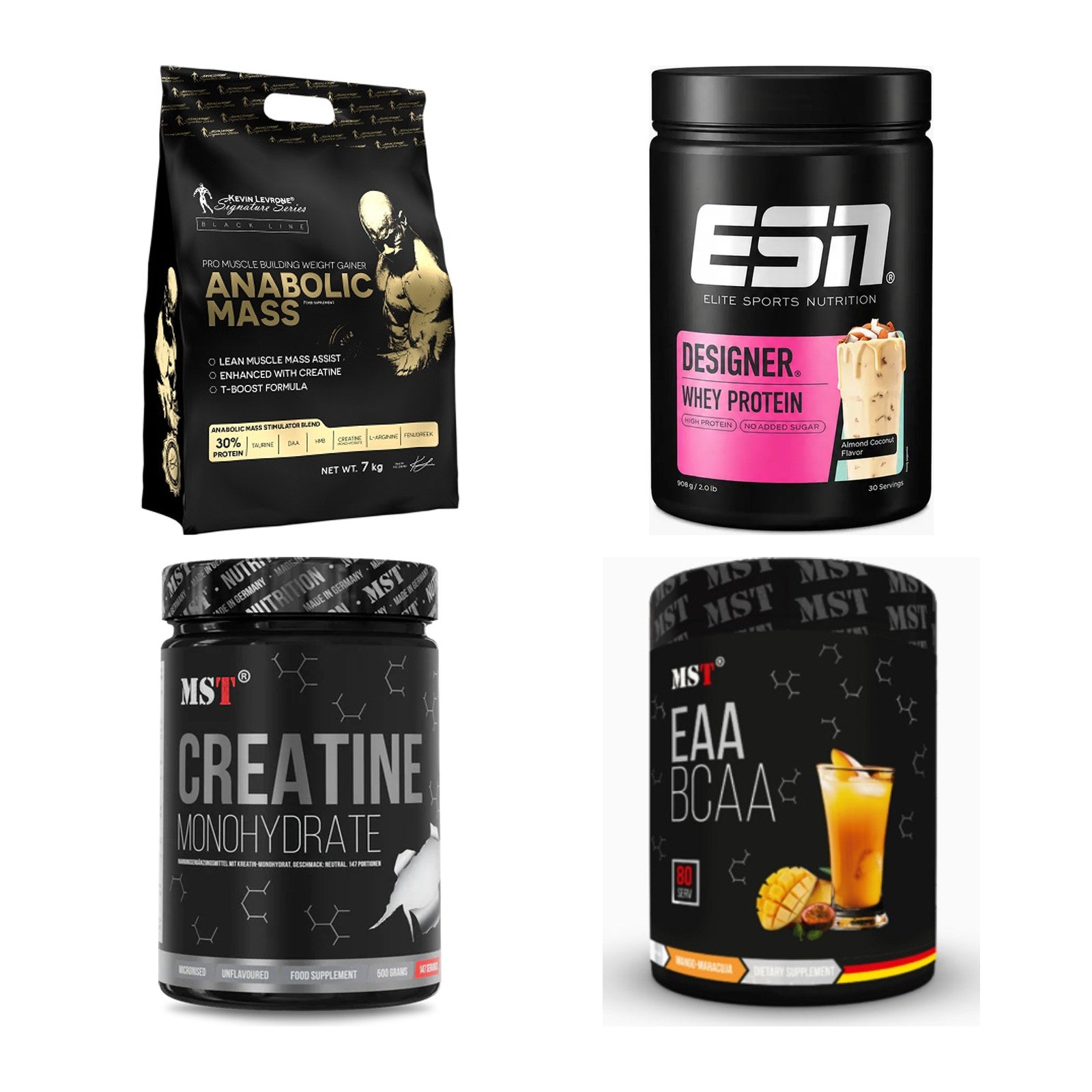 Masseaufbau für Fortgeschrittene: Kevin Levrone Anabolic + 3 weitere – alle enthaltenen Artikel