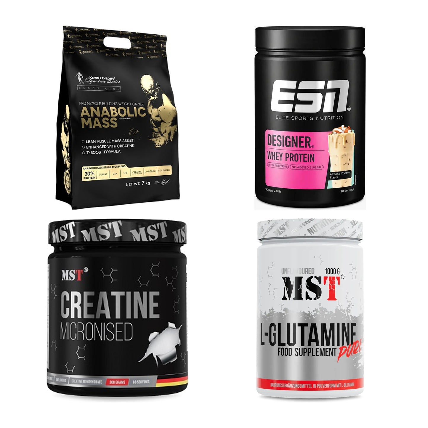 Masseaufbau für Fortgeschrittene: Kevin Levrone Anabolic + 3 weitere – alle enthaltenen Artikel