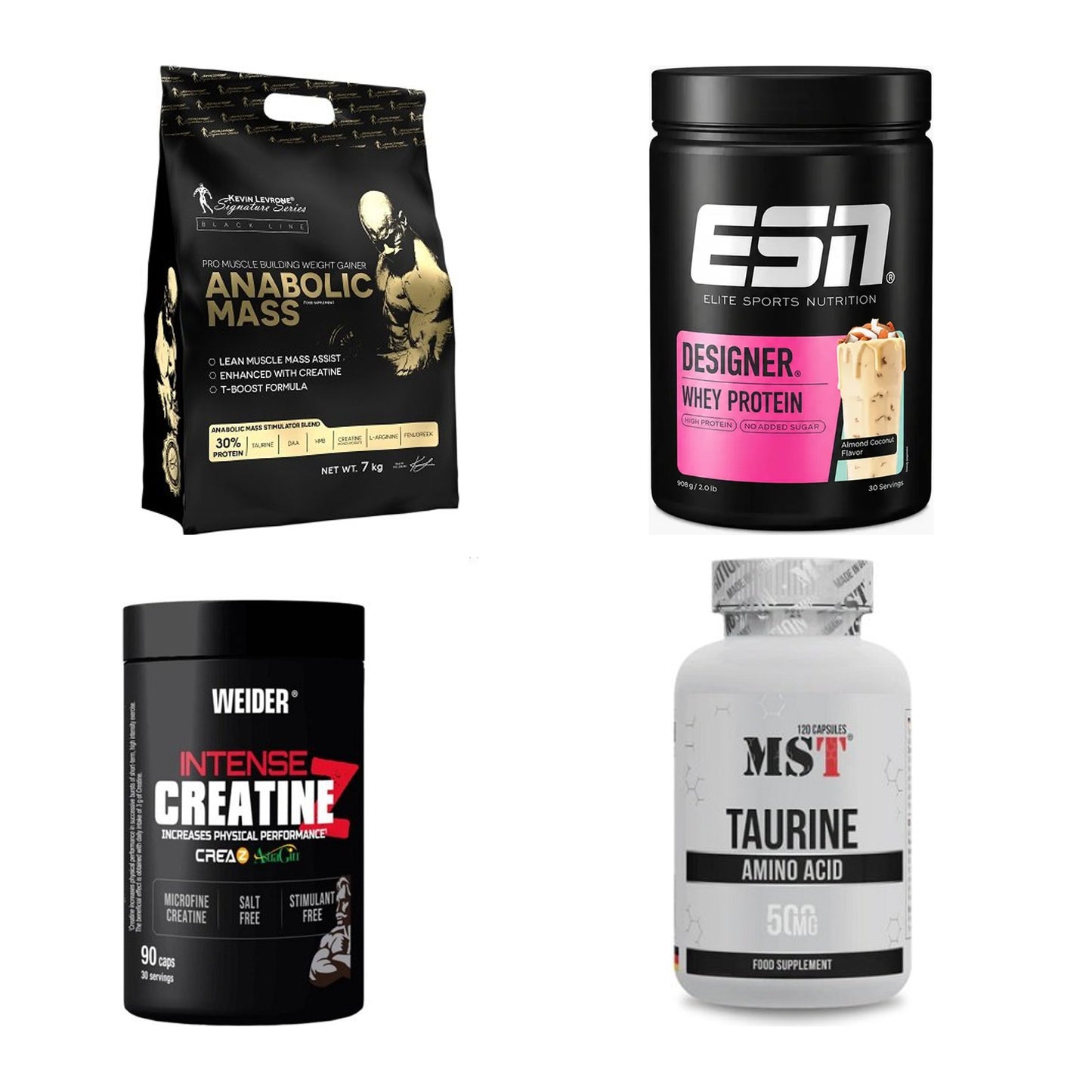Masseaufbau für Fortgeschrittene: Kevin Levrone Anabolic + 3 weitere – alle enthaltenen Artikel