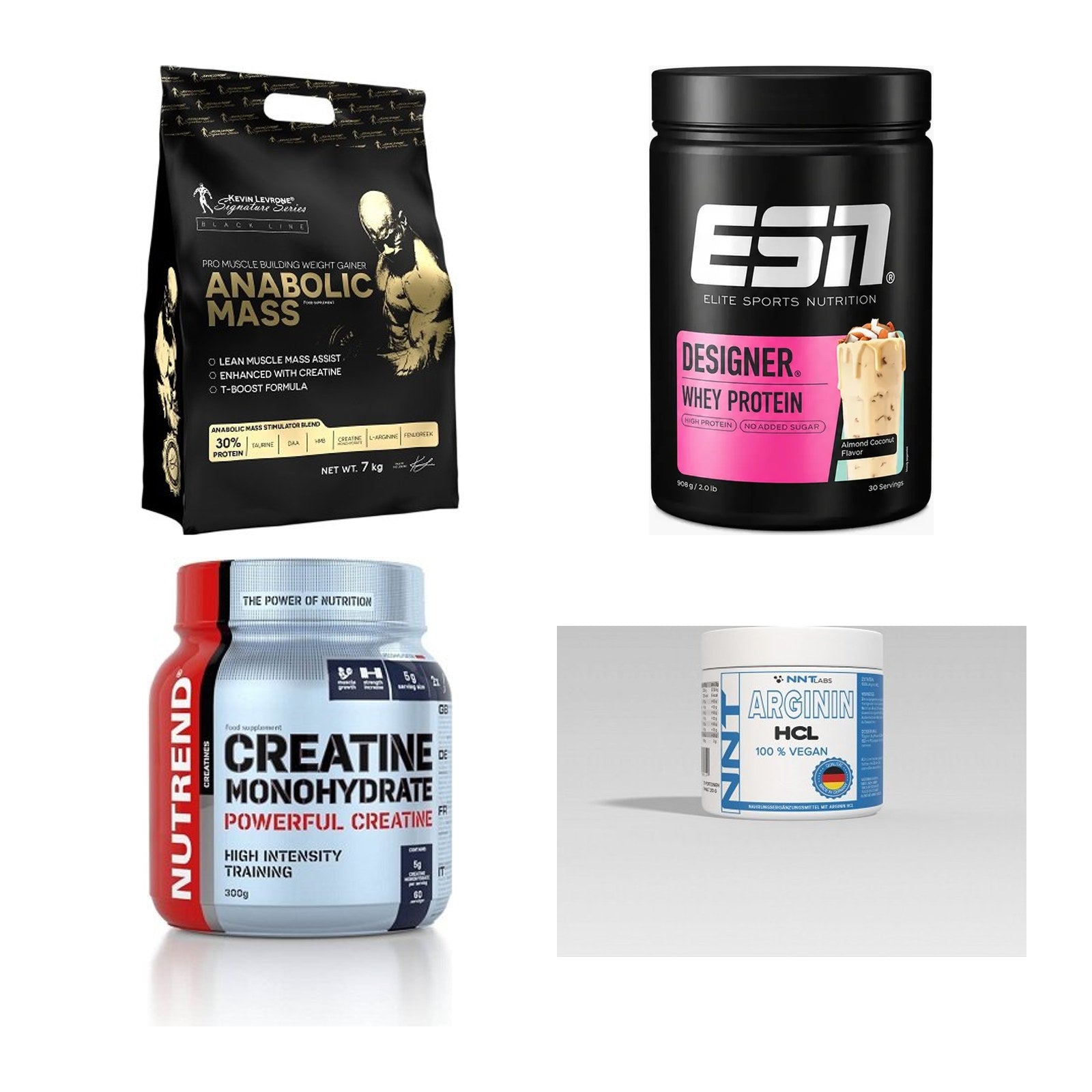 Masseaufbau für Fortgeschrittene: Kevin Levrone Anabolic + 3 weitere – alle enthaltenen Artikel