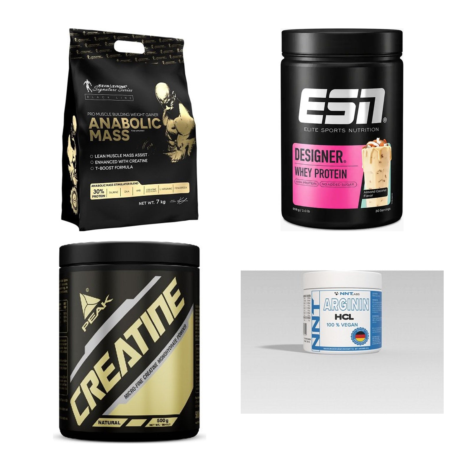 Masseaufbau für Fortgeschrittene: Kevin Levrone Anabolic + 3 weitere – alle enthaltenen Artikel