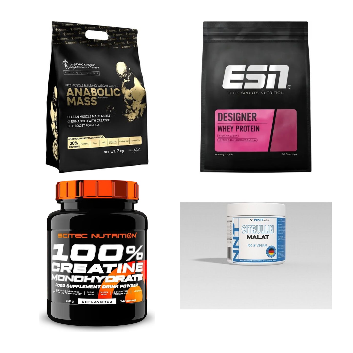 Masseaufbau für Fortgeschrittene: Kevin Levrone Anabolic + 3 weitere – alle enthaltenen Artikel