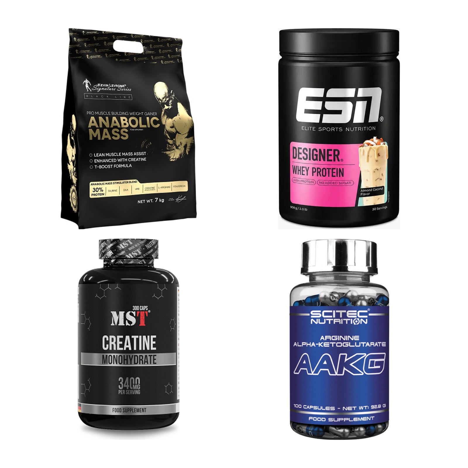 Masseaufbau für Fortgeschrittene: Kevin Levrone Anabolic + 3 weitere – alle enthaltenen Artikel