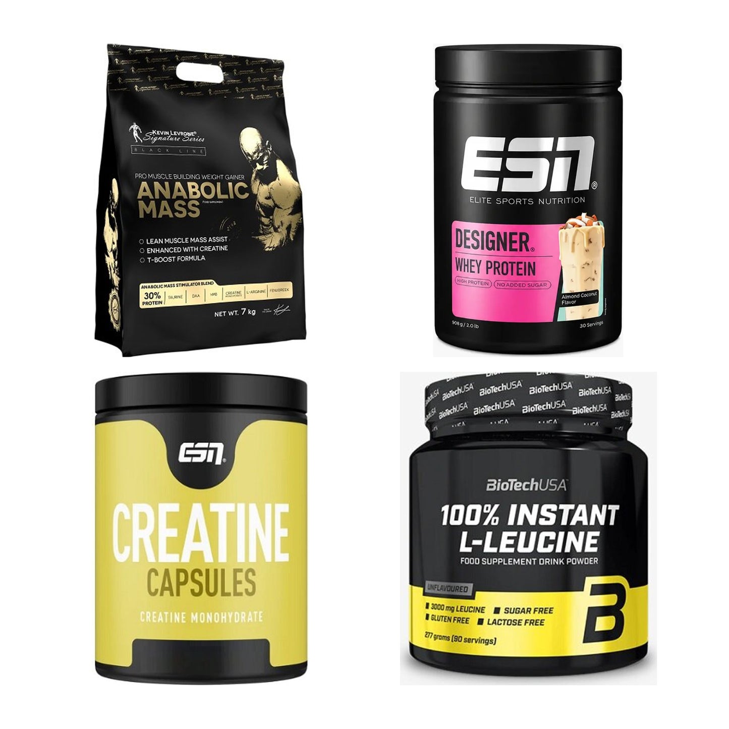 Masseaufbau für Fortgeschrittene: Kevin Levrone Anabolic + 3 weitere – alle enthaltenen Artikel