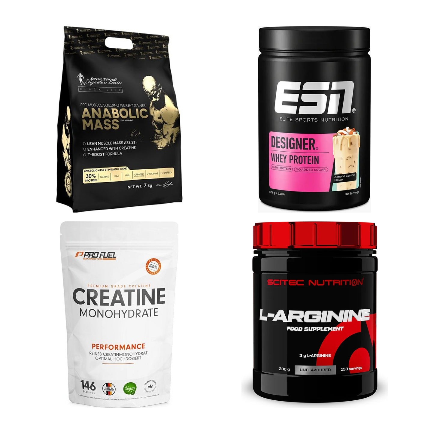 Masseaufbau für Fortgeschrittene: Kevin Levrone Anabolic + 3 weitere – alle enthaltenen Artikel