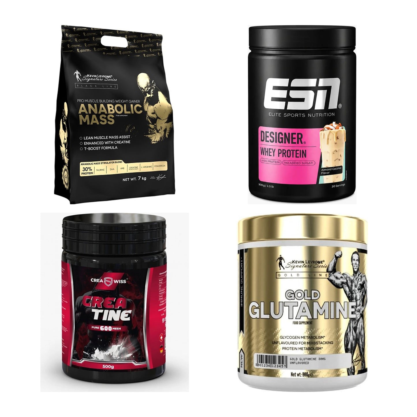 Masseaufbau für Fortgeschrittene: Kevin Levrone Anabolic + 3 weitere – alle enthaltenen Artikel