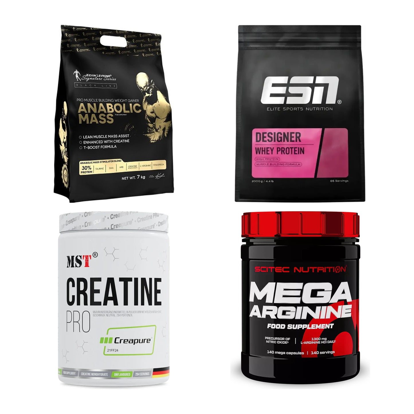 Masseaufbau für Fortgeschrittene: Kevin Levrone Anabolic + 3 weitere – alle enthaltenen Artikel