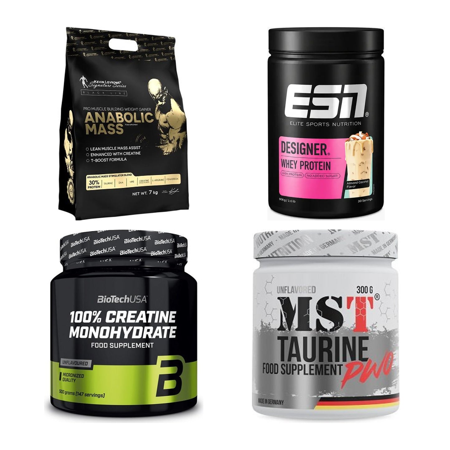 Masseaufbau für Fortgeschrittene: Kevin Levrone Anabolic + 3 weitere – alle enthaltenen Artikel