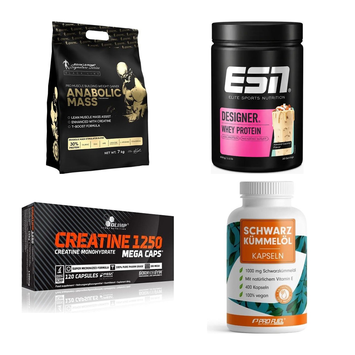 Masseaufbau für Fortgeschrittene: Kevin Levrone Anabolic + 3 weitere – alle enthaltenen Artikel