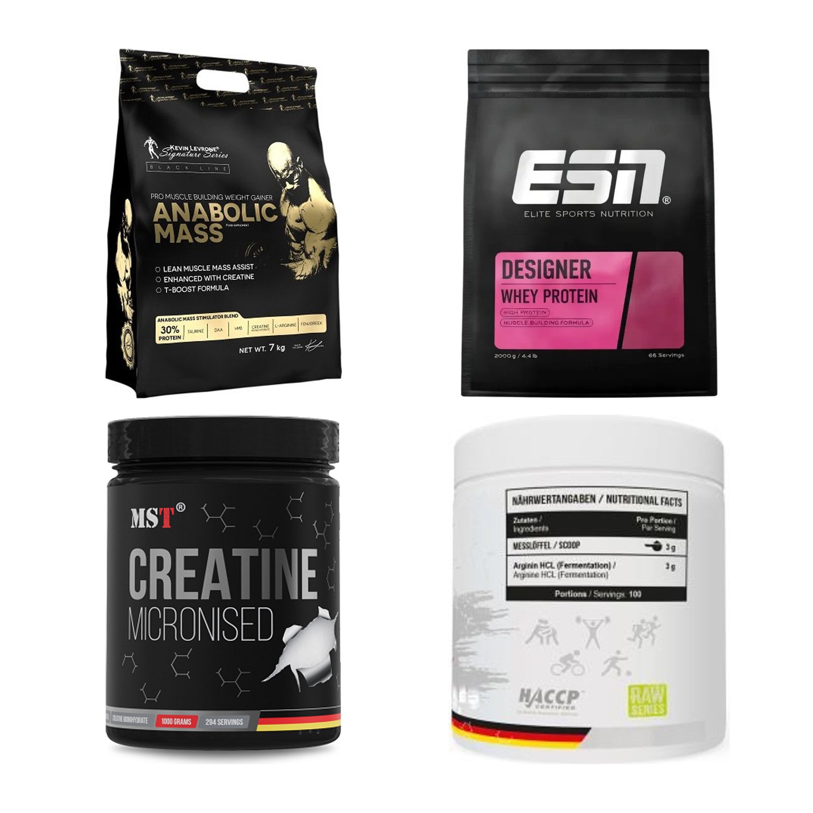 Masseaufbau für Fortgeschrittene: Kevin Levrone Anabolic + 3 weitere – alle enthaltenen Artikel
