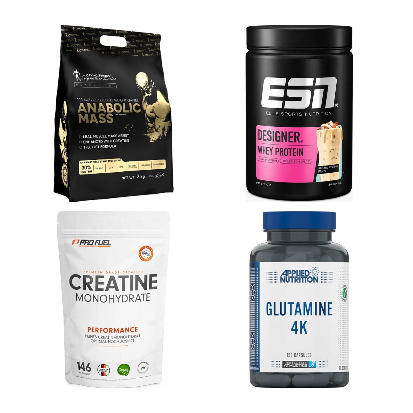 Masseaufbau für Fortgeschrittene: Kevin Levrone Anabolic + 3 weitere – alle enthaltenen Artikel
