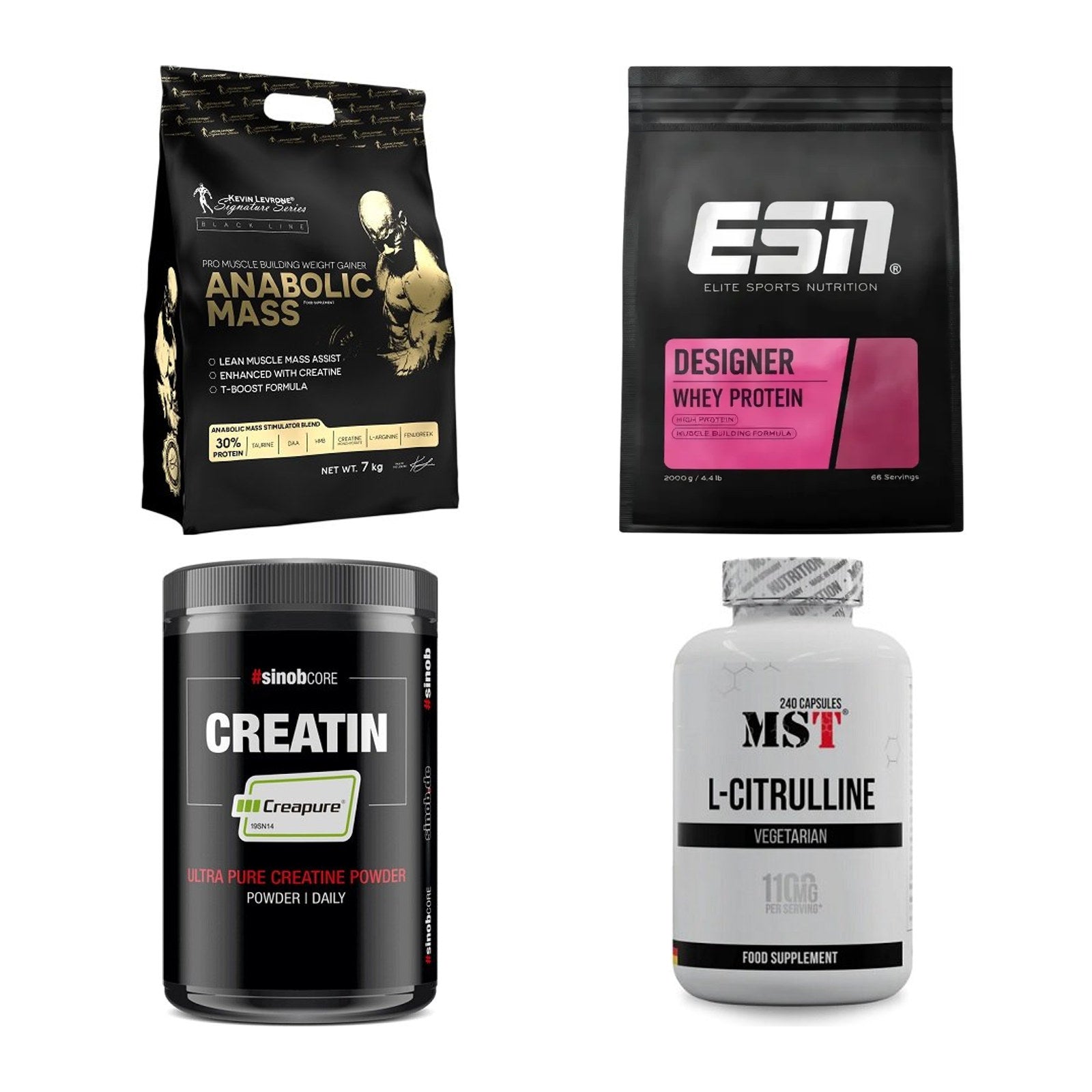 Masseaufbau für Fortgeschrittene: Kevin Levrone Anabolic + 3 weitere – alle enthaltenen Artikel