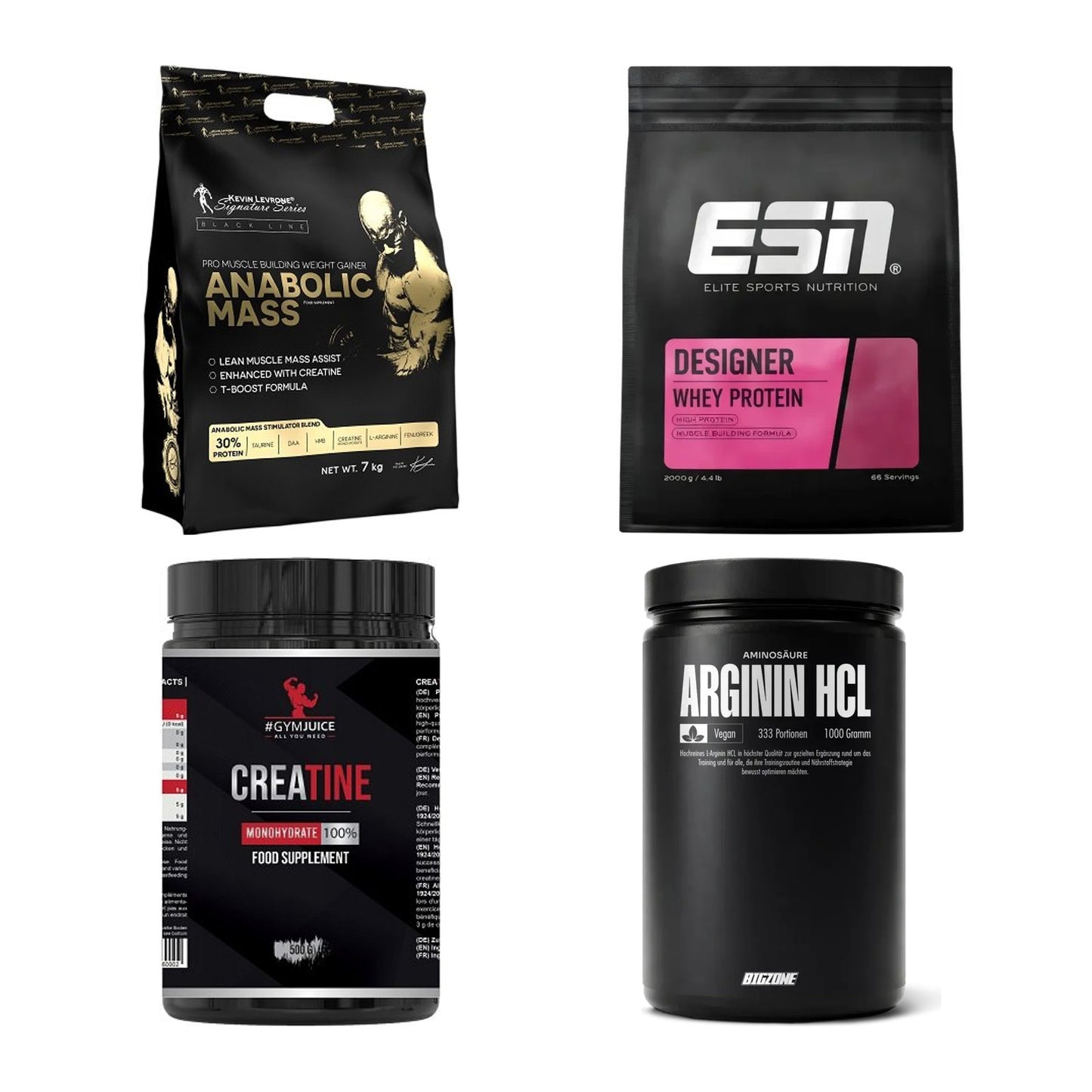 Masseaufbau für Fortgeschrittene: Kevin Levrone Anabolic + 3 weitere – alle enthaltenen Artikel