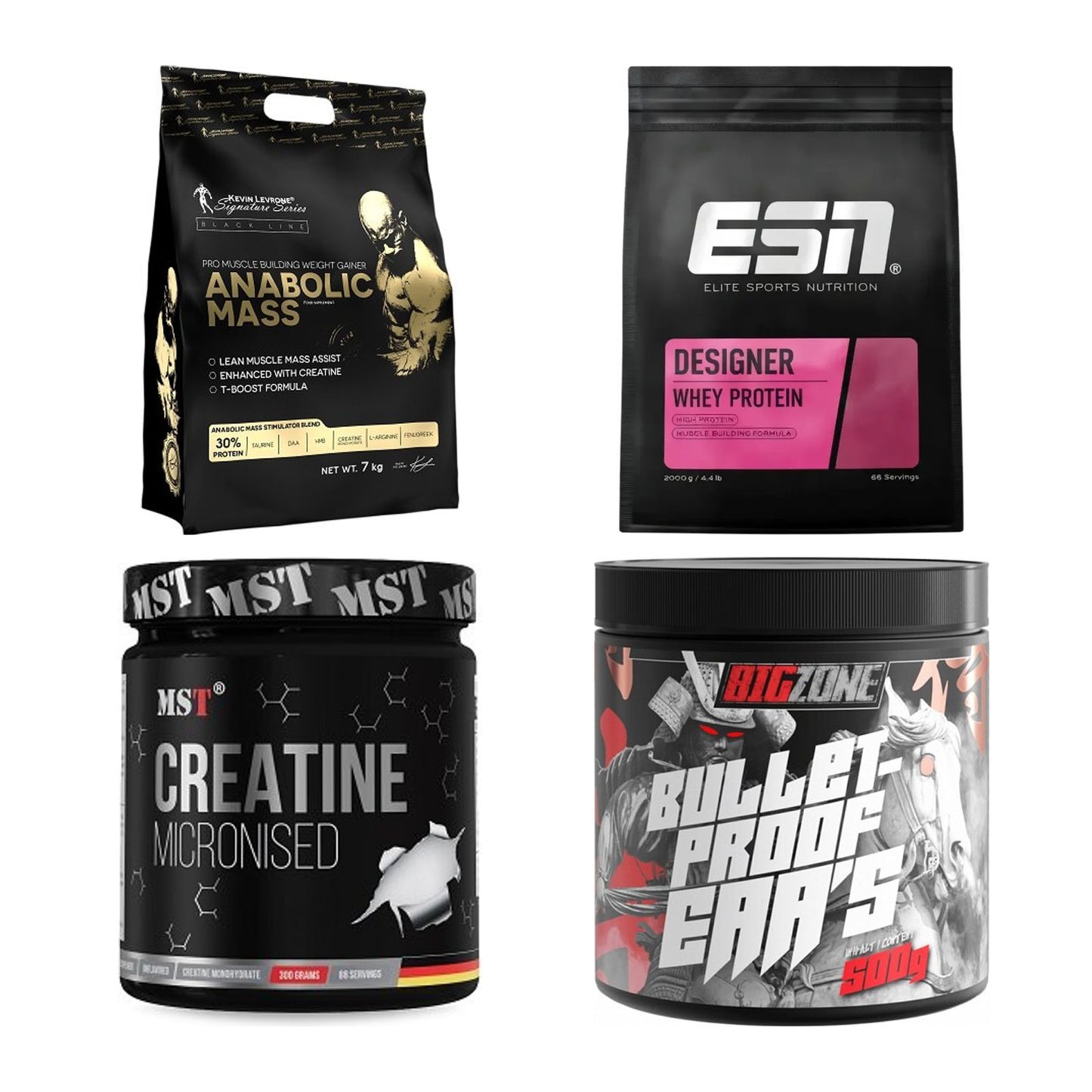 Masseaufbau für Fortgeschrittene: Kevin Levrone Anabolic + 3 weitere – alle enthaltenen Artikel