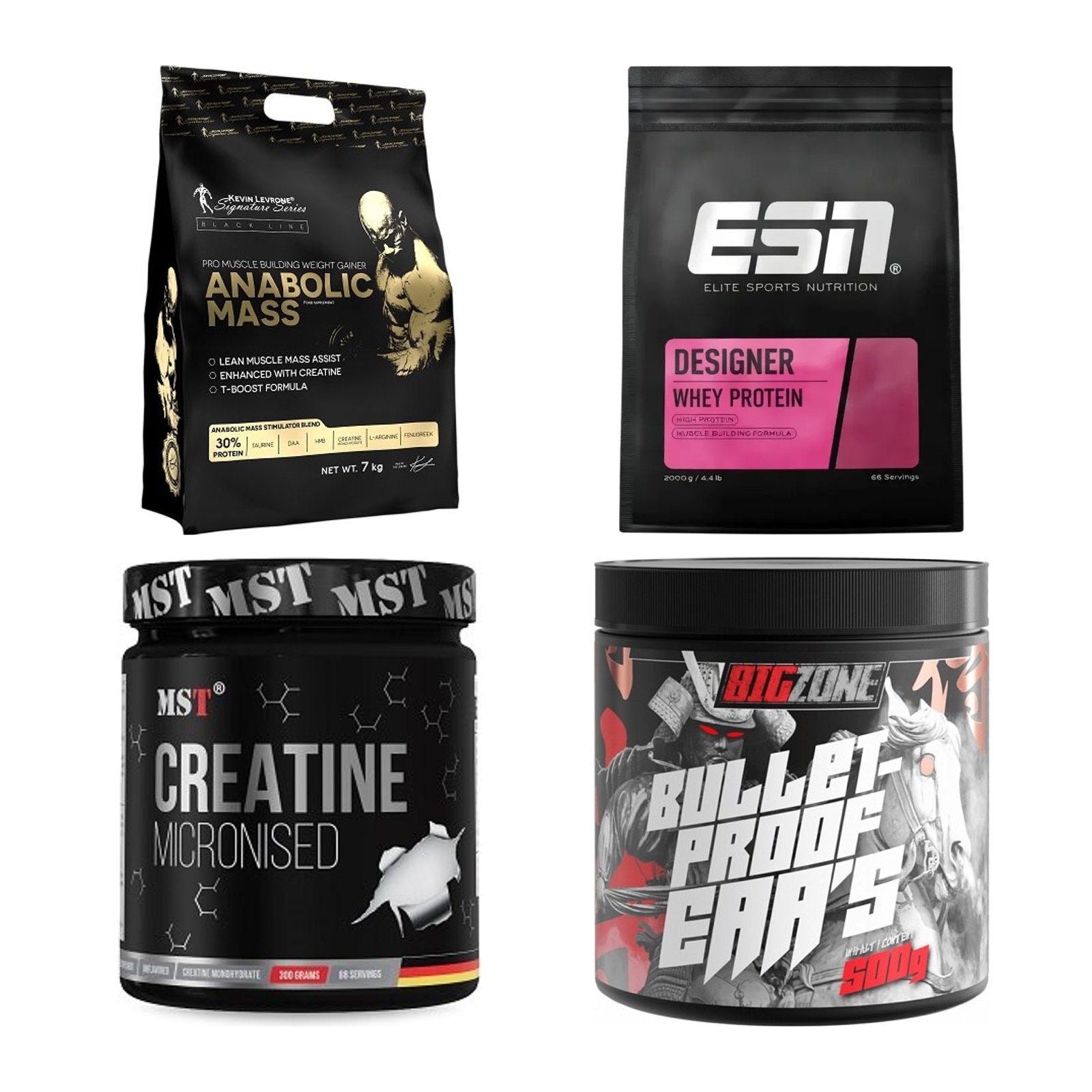 Masseaufbau für Fortgeschrittene: Kevin Levrone Anabolic + 3 weitere – alle enthaltenen Artikel