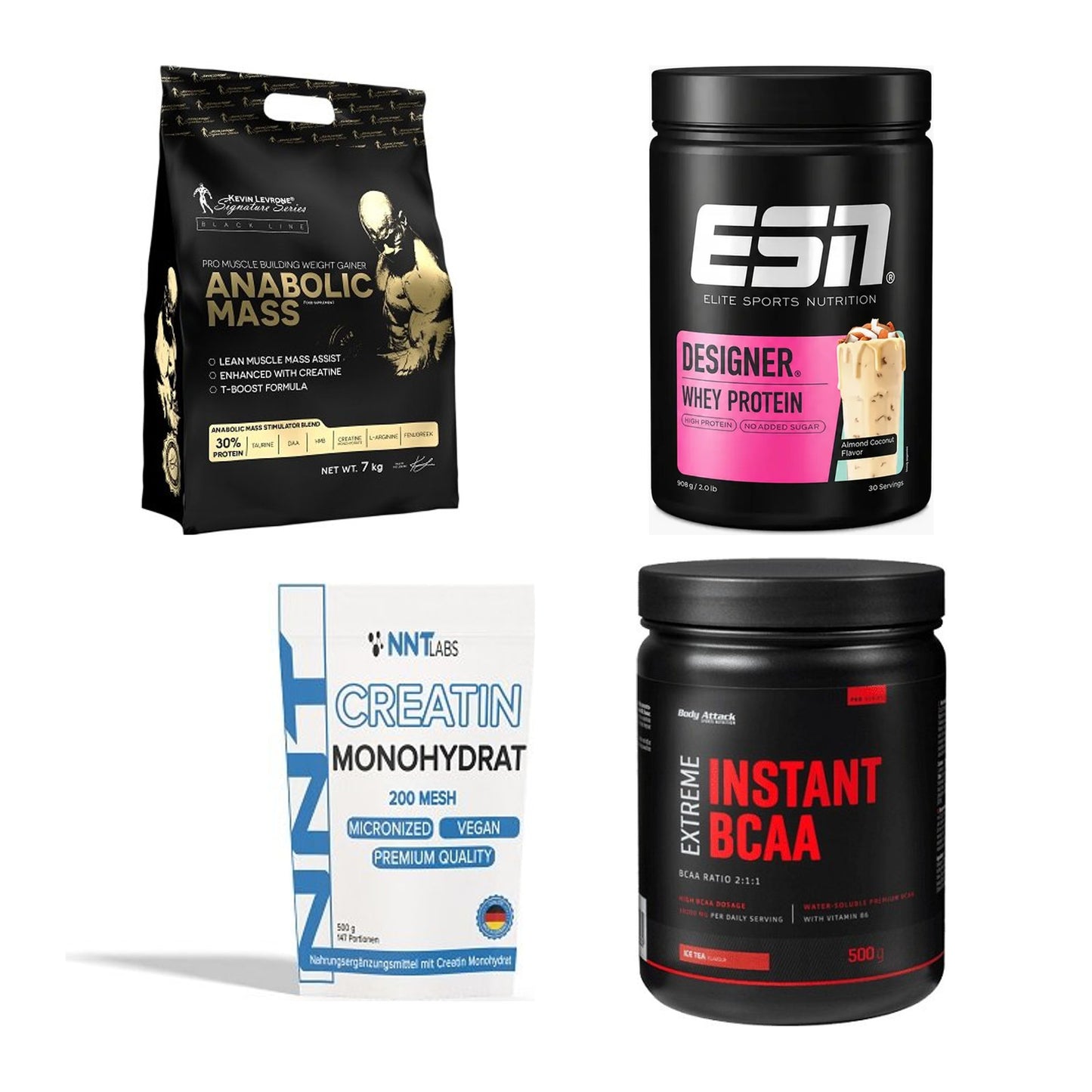 Masseaufbau für Fortgeschrittene: Kevin Levrone Anabolic + 3 weitere – alle enthaltenen Artikel