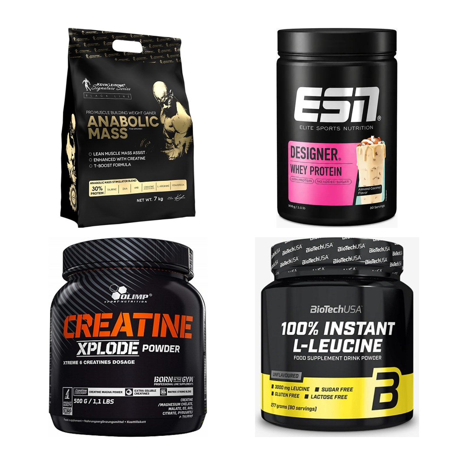 Masseaufbau für Fortgeschrittene: Kevin Levrone Anabolic + 3 weitere – alle enthaltenen Artikel