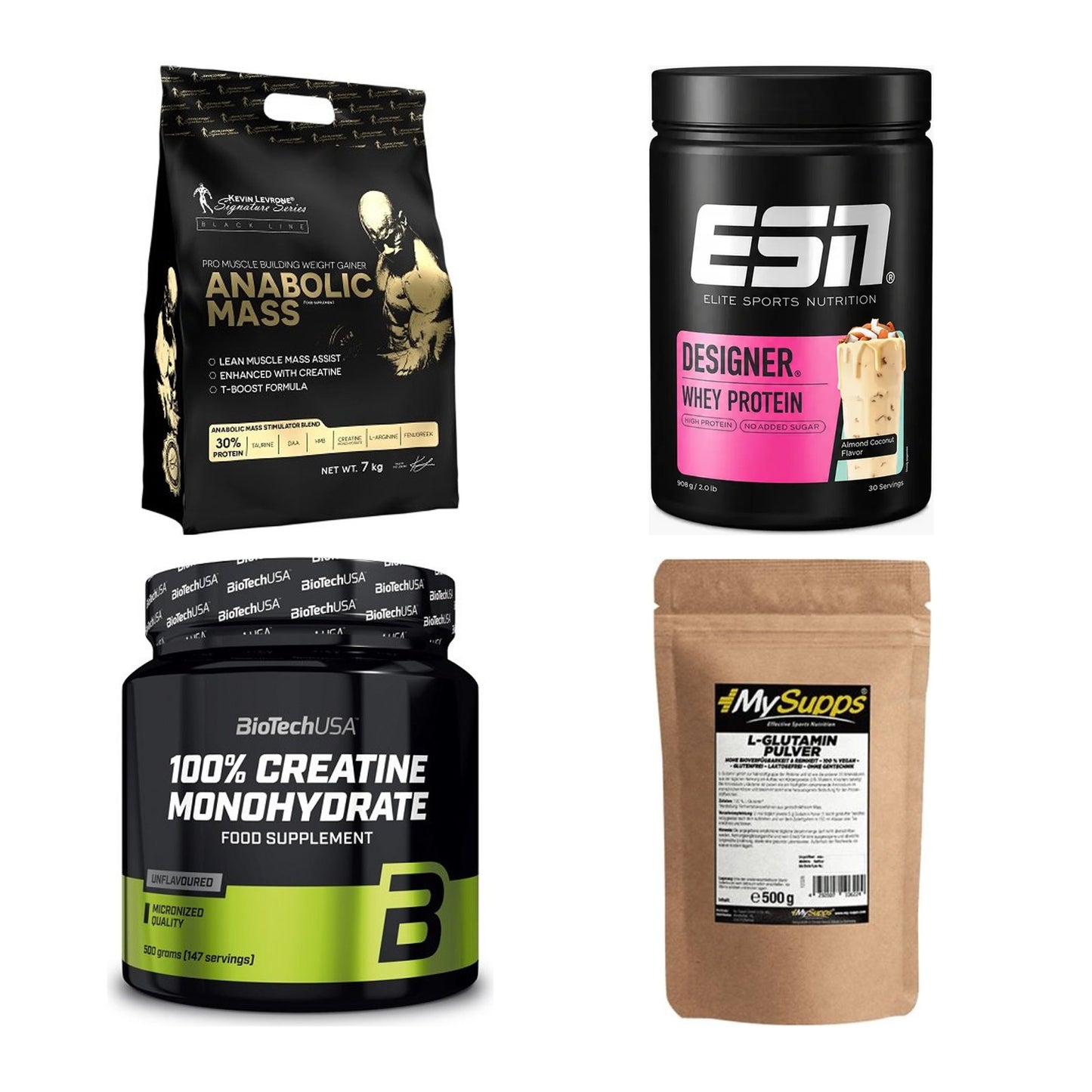 Masseaufbau für Fortgeschrittene: Kevin Levrone Anabolic + 3 weitere – alle enthaltenen Artikel
