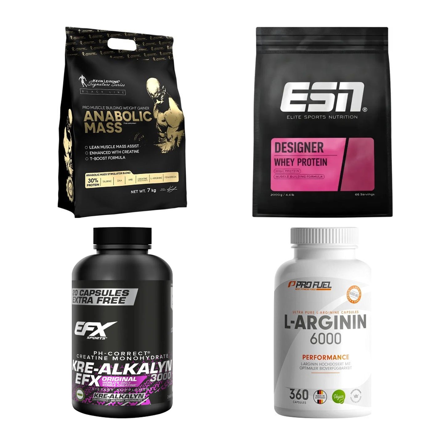 Masseaufbau für Fortgeschrittene: Kevin Levrone Anabolic + 3 weitere – alle enthaltenen Artikel