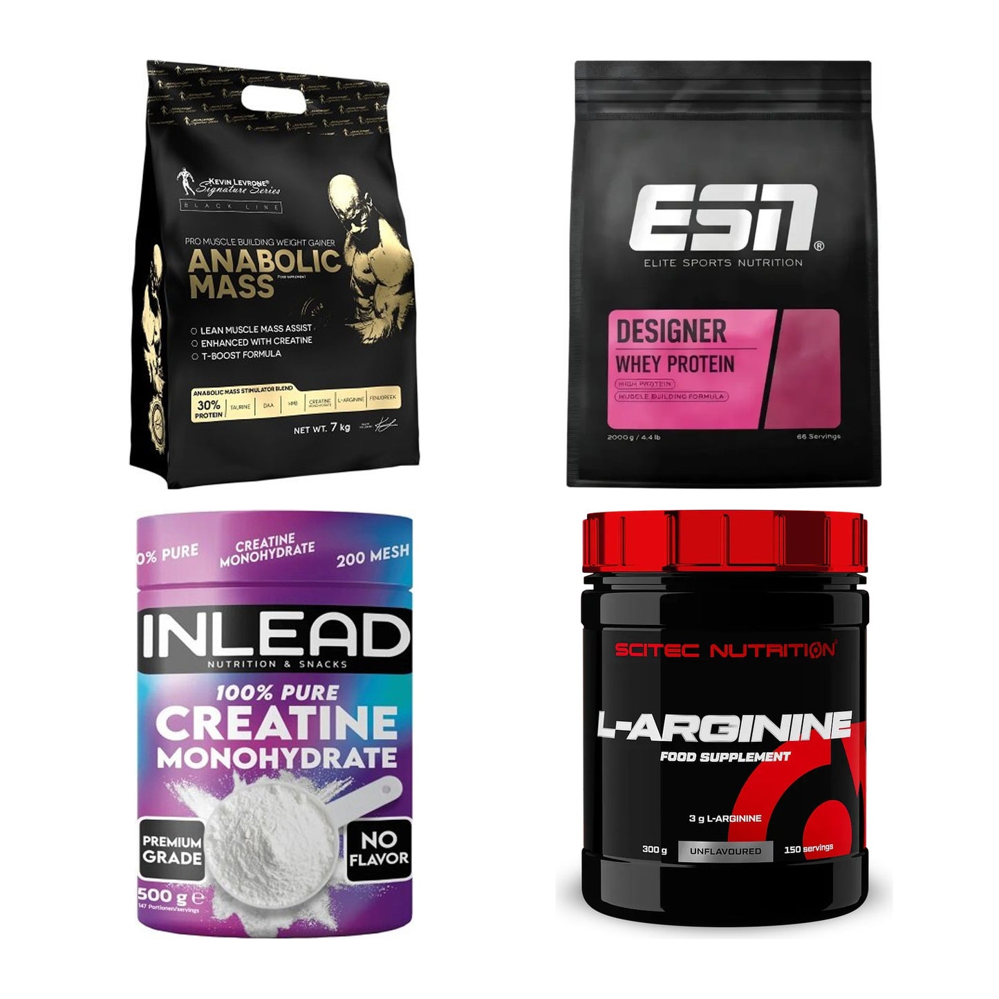 Masseaufbau für Fortgeschrittene: Kevin Levrone Anabolic + 3 weitere – alle enthaltenen Artikel
