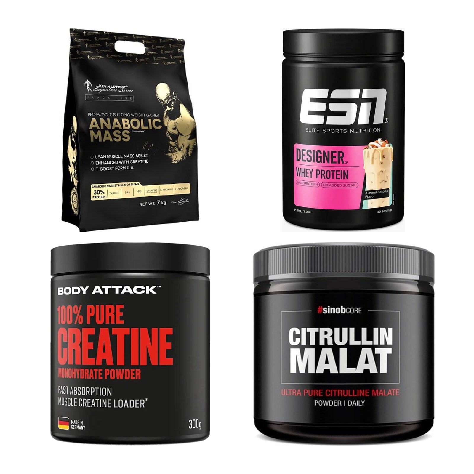 Masseaufbau für Fortgeschrittene: Kevin Levrone Anabolic + 3 weitere – alle enthaltenen Artikel