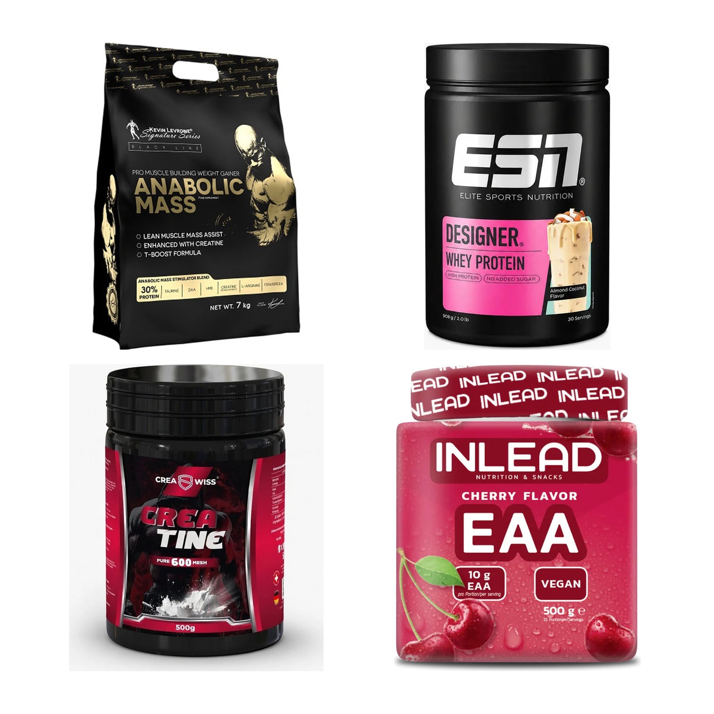 Masseaufbau für Fortgeschrittene: Kevin Levrone Anabolic + 3 weitere – alle enthaltenen Artikel
