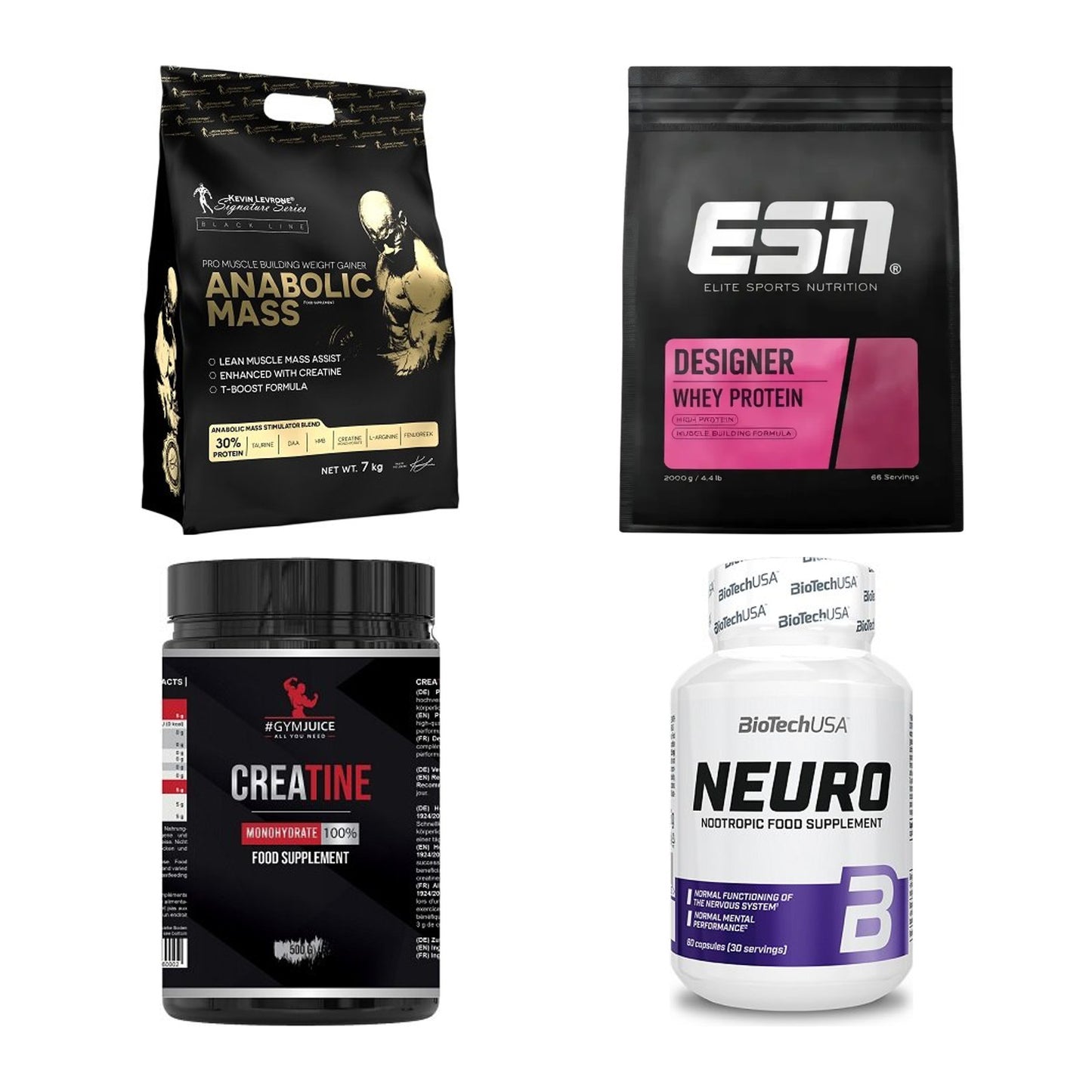 Masseaufbau für Fortgeschrittene: Kevin Levrone Anabolic + 3 weitere – alle enthaltenen Artikel