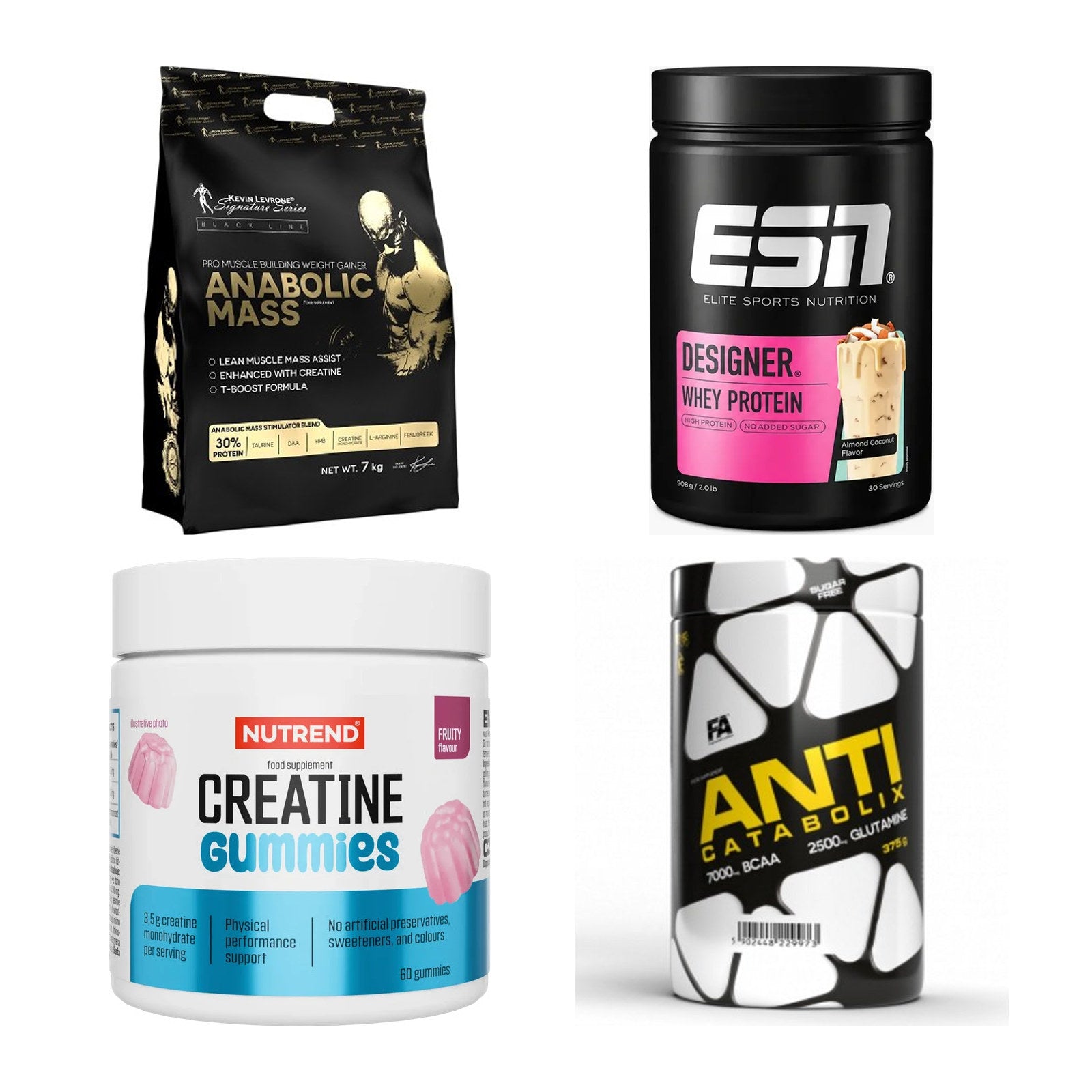 Masseaufbau für Fortgeschrittene: Kevin Levrone Anabolic + 3 weitere – alle enthaltenen Artikel