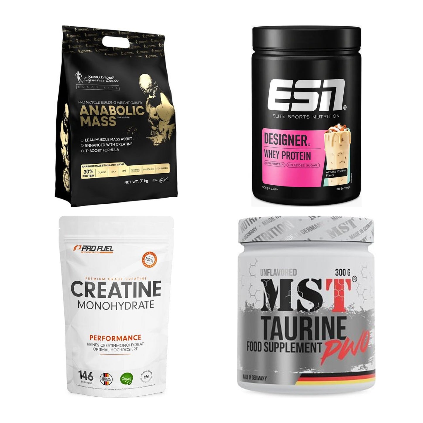 Masseaufbau für Fortgeschrittene: Kevin Levrone Anabolic + 3 weitere – alle enthaltenen Artikel