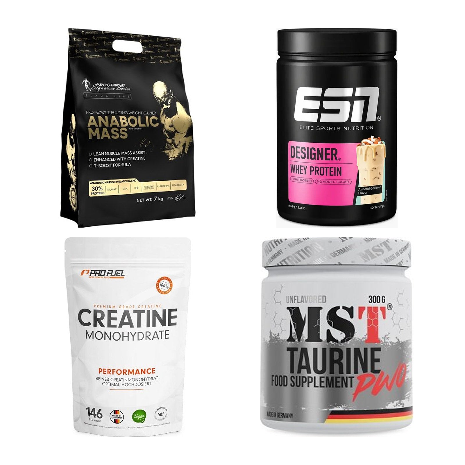 Masseaufbau für Fortgeschrittene: Kevin Levrone Anabolic + 3 weitere – alle enthaltenen Artikel
