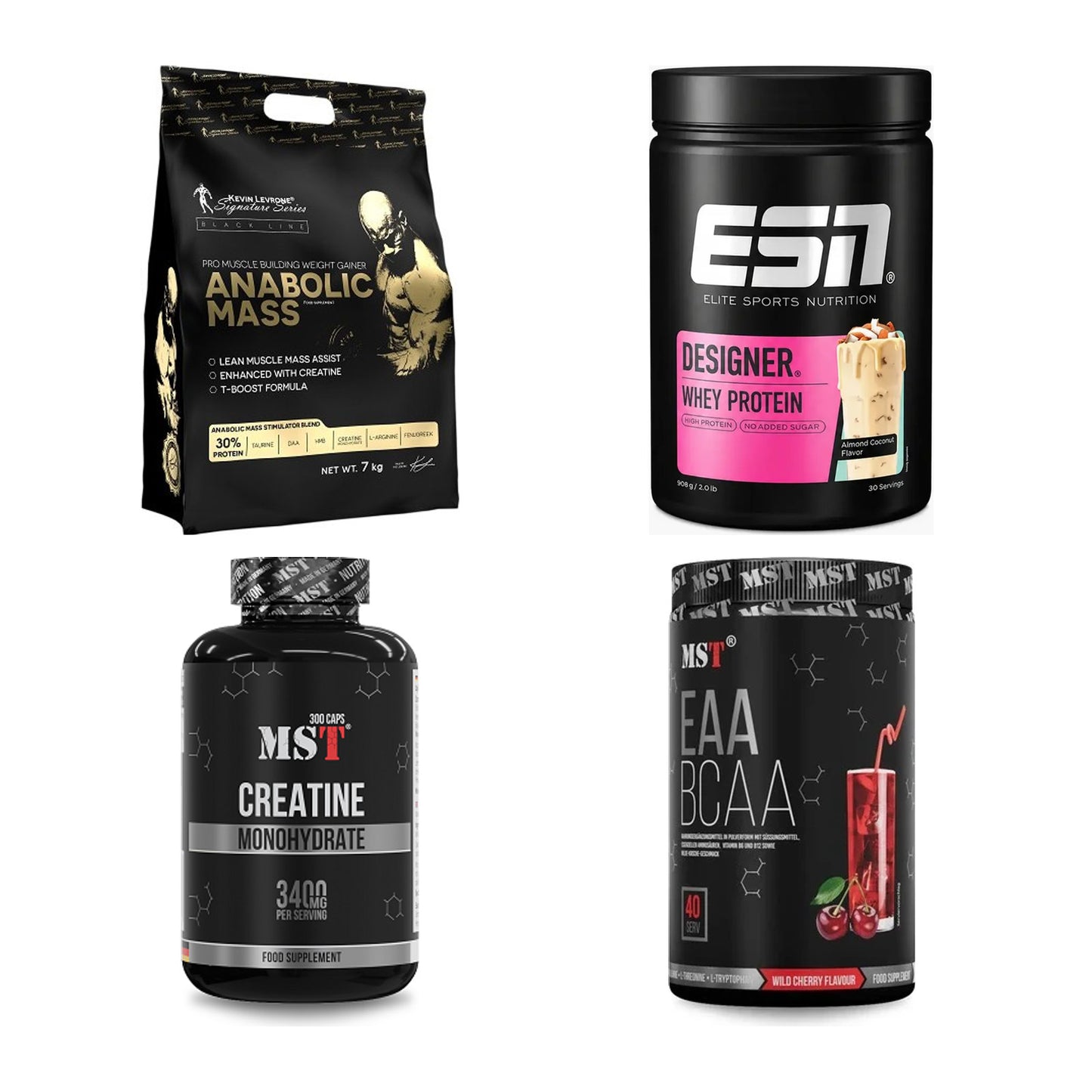 Masseaufbau für Fortgeschrittene: Kevin Levrone Anabolic + 3 weitere – alle enthaltenen Artikel