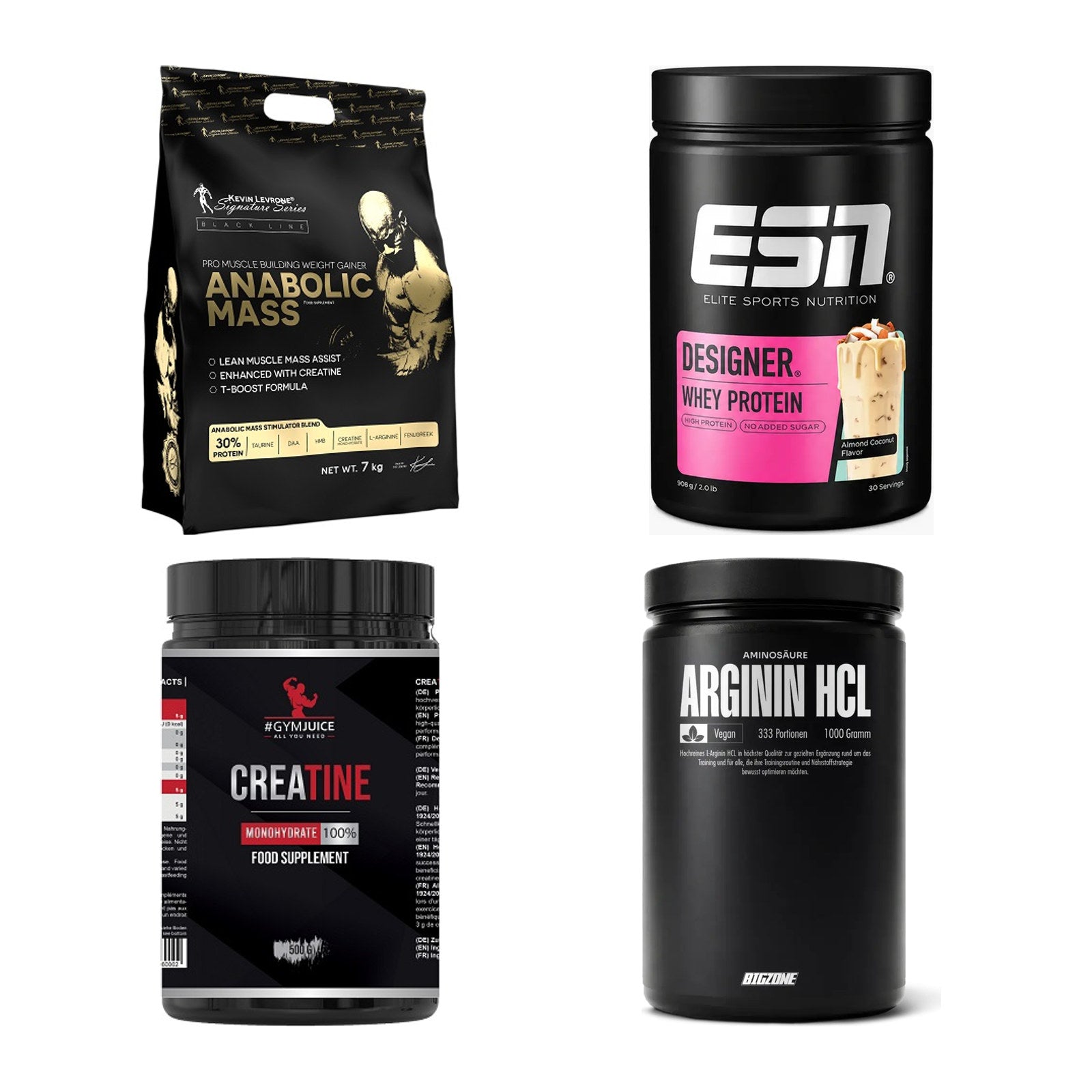 Masseaufbau für Fortgeschrittene: Kevin Levrone Anabolic + 3 weitere – alle enthaltenen Artikel