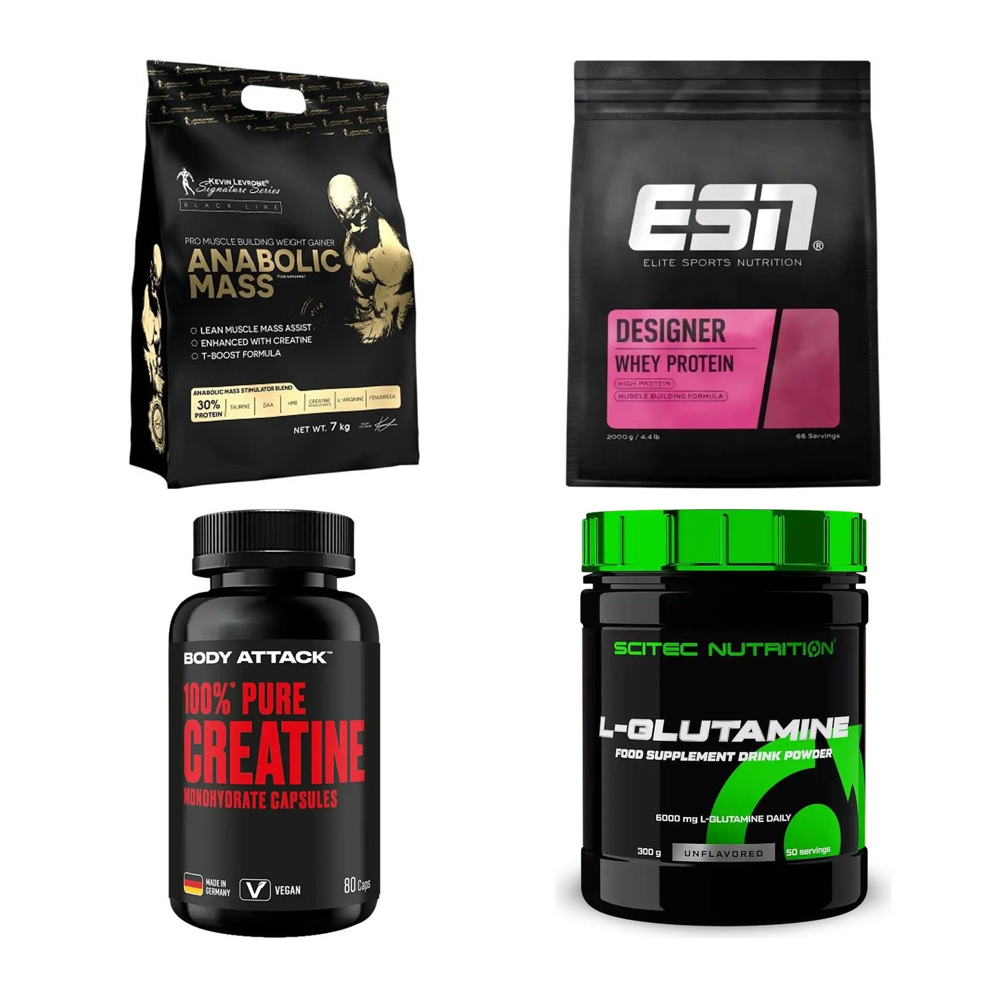 Masseaufbau für Fortgeschrittene: Kevin Levrone Anabolic + 3 weitere – alle enthaltenen Artikel